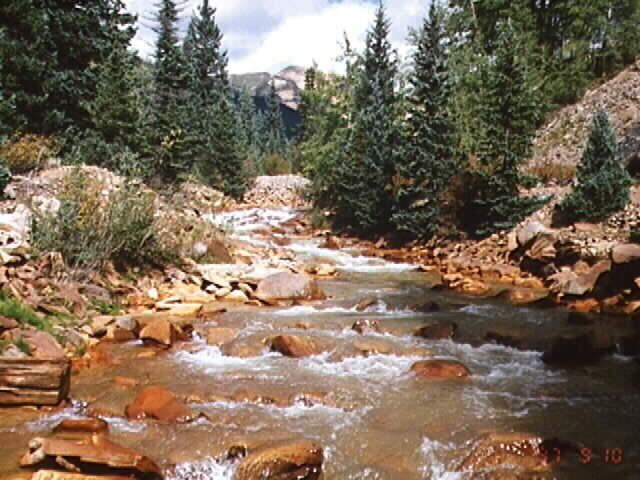 View of Cement Creek, Colorado