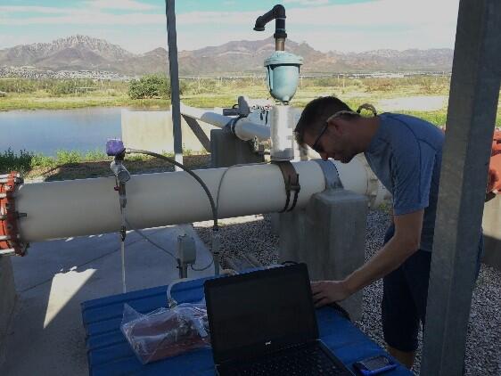 assessing the physical properties of water before sample collection