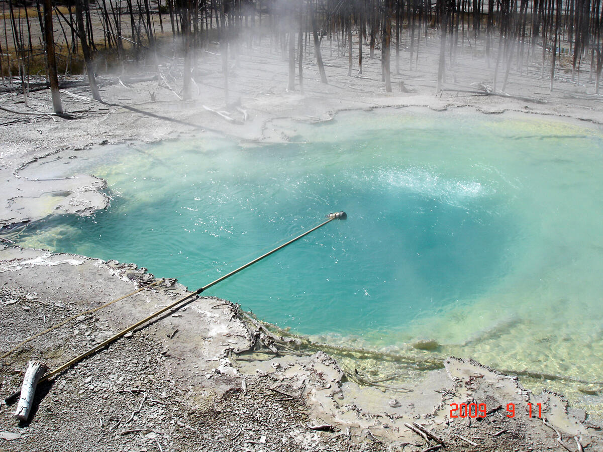  Cistern Spring, Norris Geyser Basin, Yellowstone National Park, 11 September 2009.