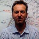 Paul Earle in front of travel time plot