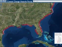 Coastal hazard assessments map