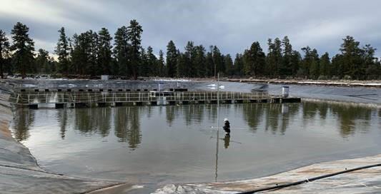 Canyon Mine containment pond