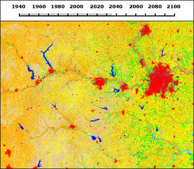 Land-Cover Modeling CONUS A1B Subset 2035