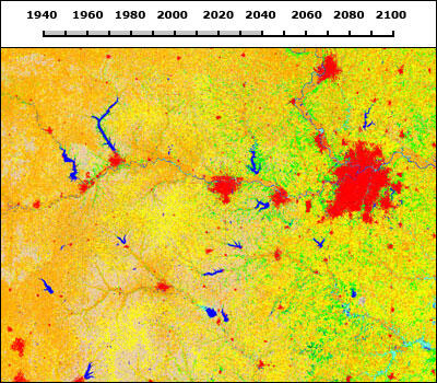 Land-Cover Modeling CONUS A1B Subset 2040