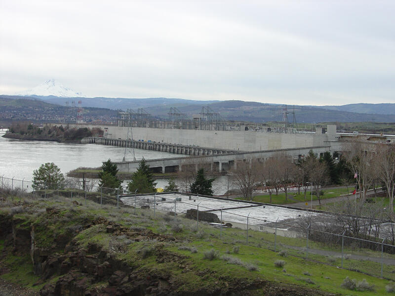 A photo of The Dalles Dam