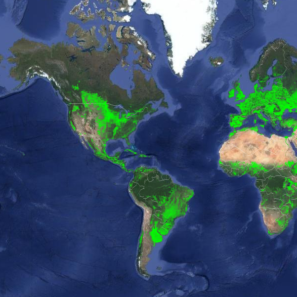 Snapshot of croplands.org app