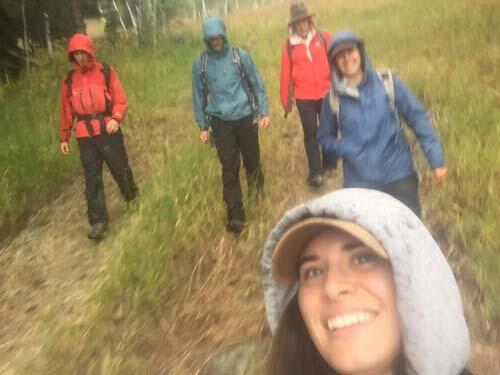 Team heads out in the rain