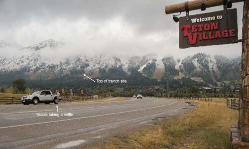 Snowline and trench site