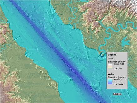 Topobathymetric elevation model of the Delaware River Basin