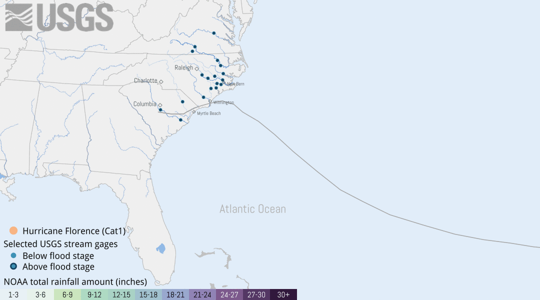 Hurricane Florence Data Visualization