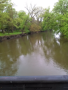 Kankakee River at Dunns Bridge, IN - bridge view