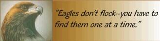 Eagle with quote