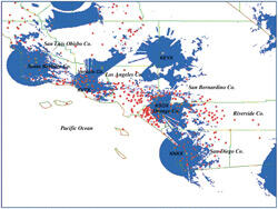 Early warning system map