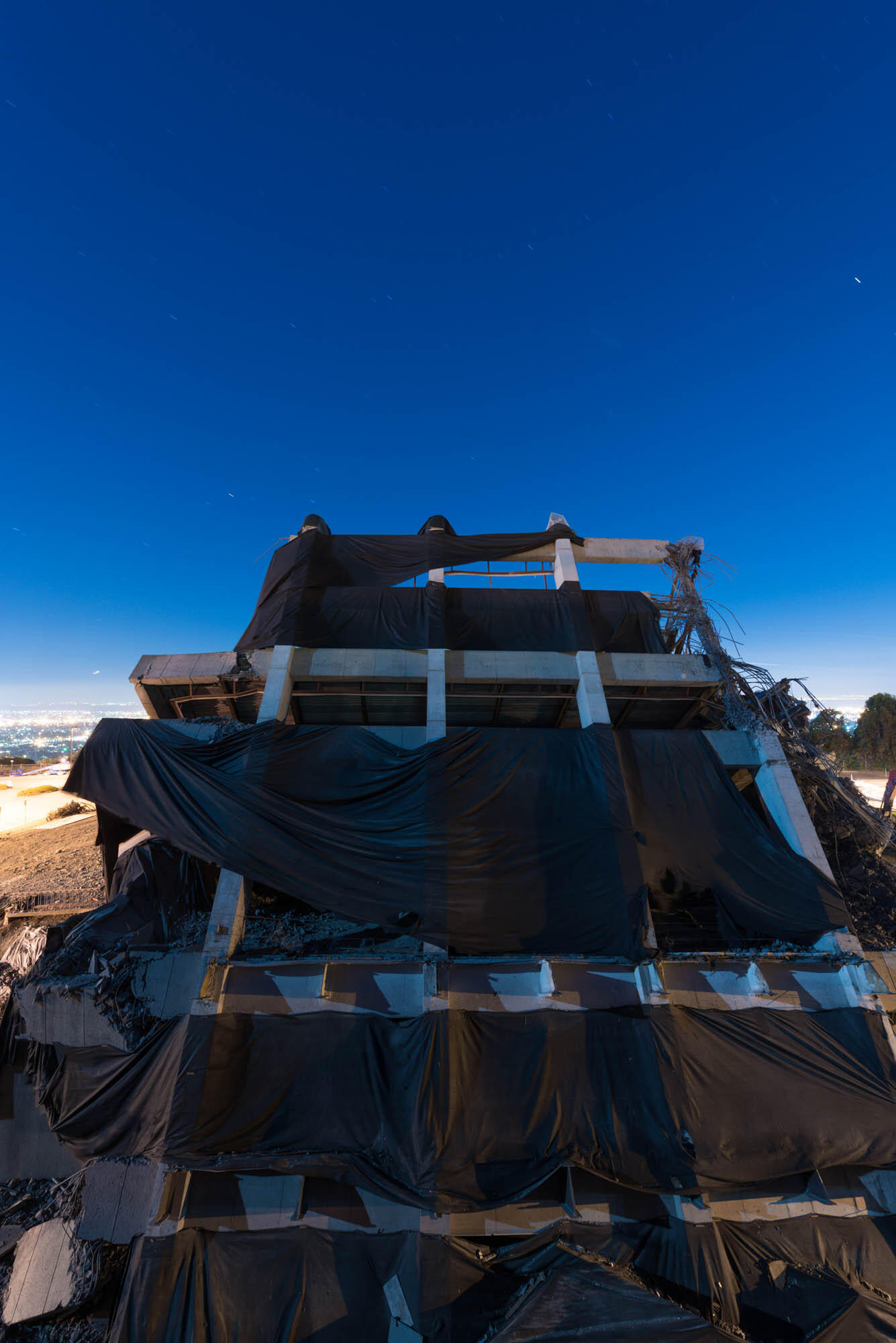 Warren Hall after implosion