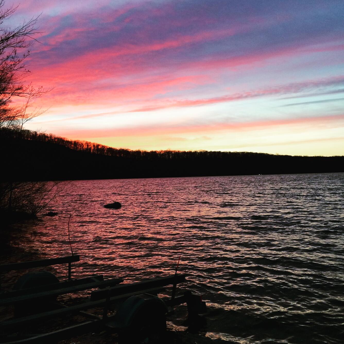 Sunset on Echo Lake, New Jersey