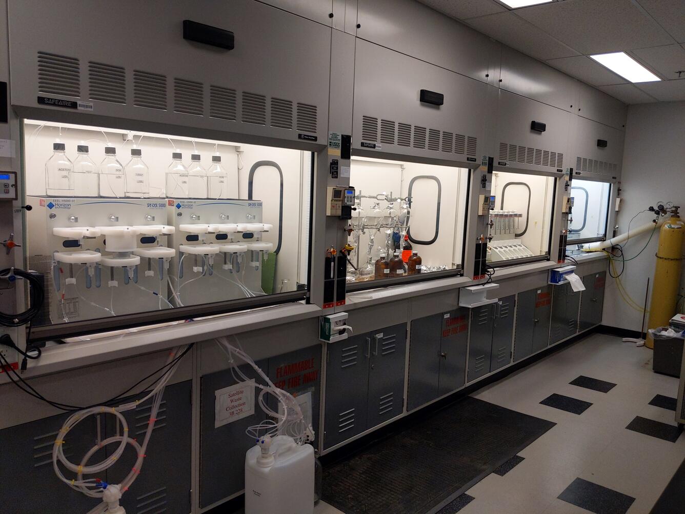 Eastern Energy and Environmental Laboratory sample processing equipment