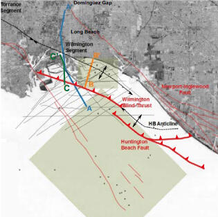 gray map of Los Angeles Area with lines and labels