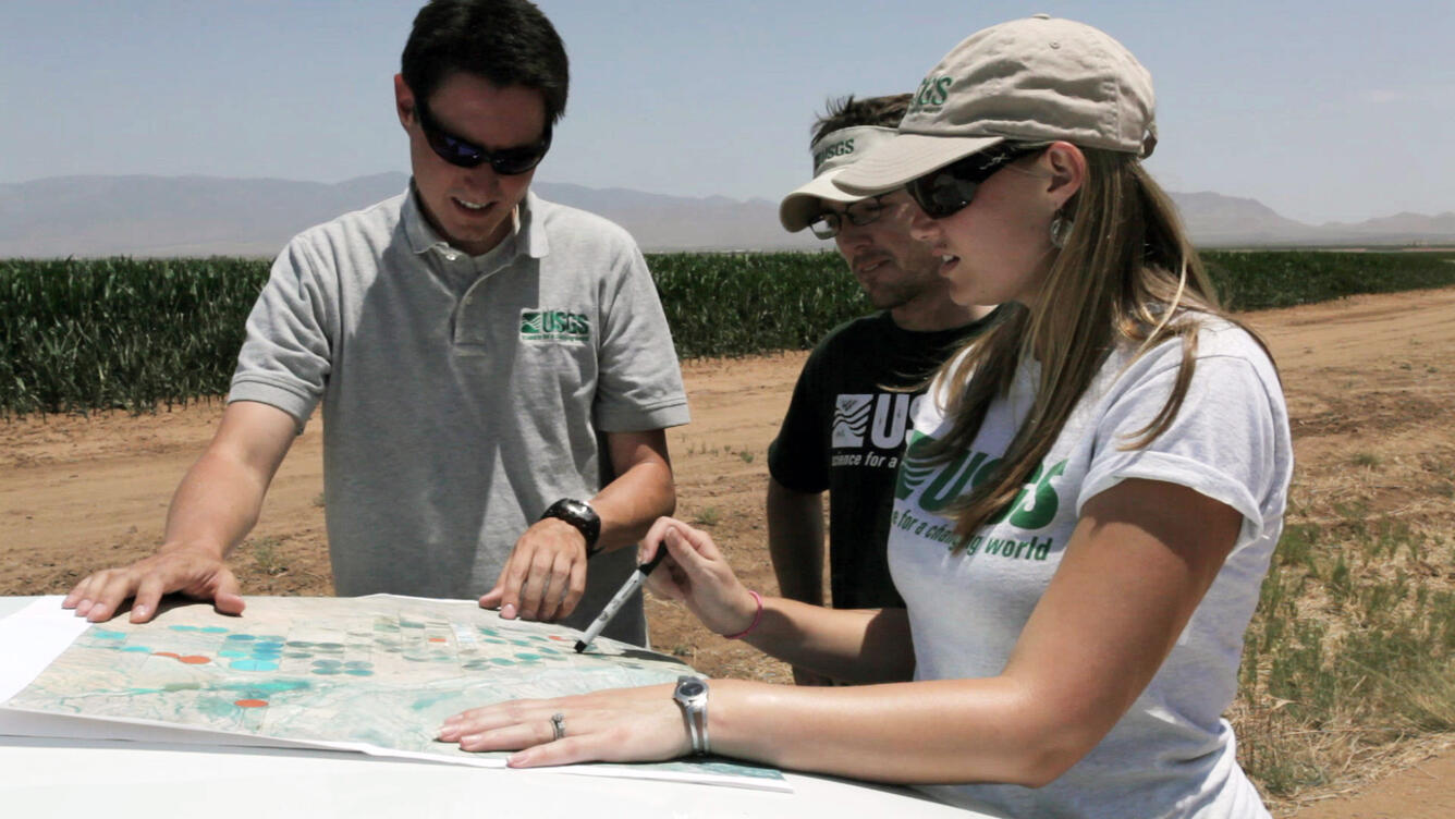 USGS employees in field