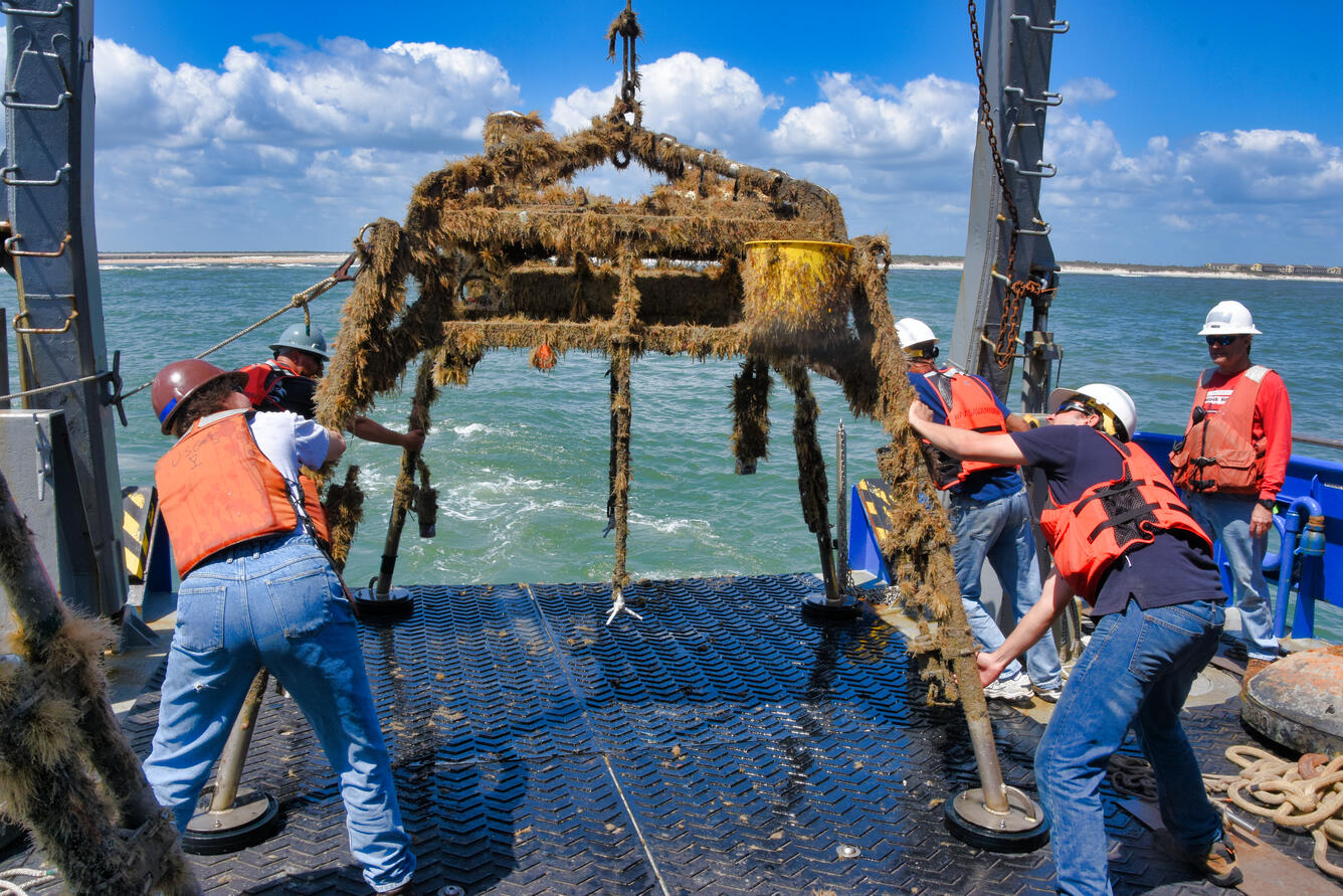 quadpod deployed at site A is recovered