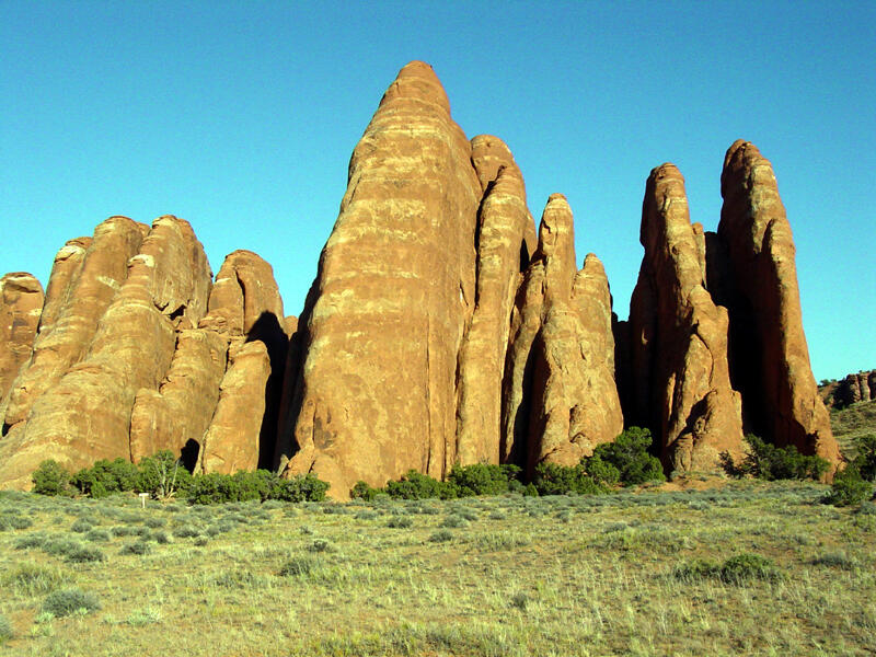 Fins near Sand Dune Arch