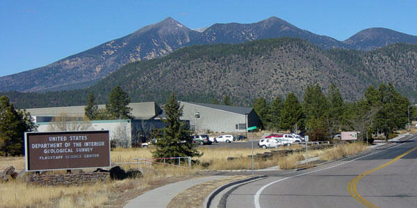Photo of Flagstaff Science Center with mountains in the background