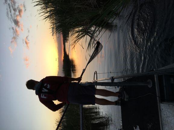 Sunset dipnetting in southern Florida