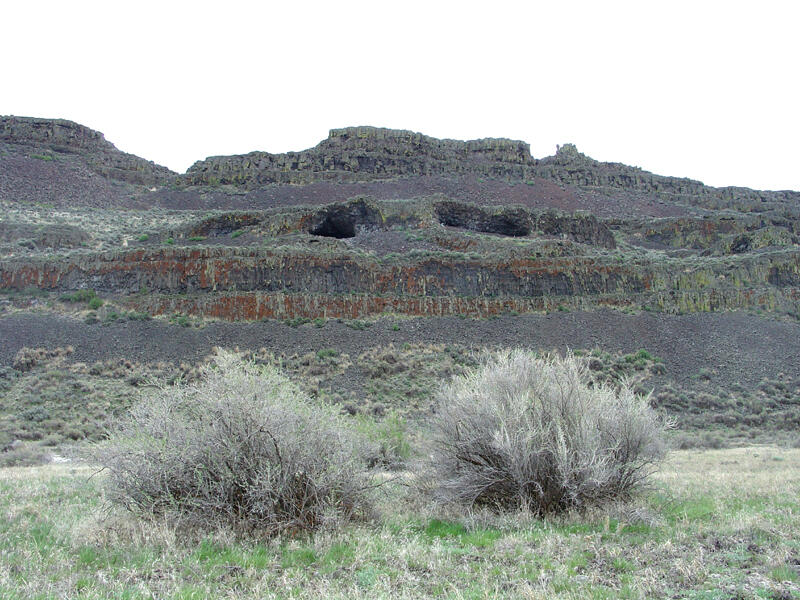 A photo of Lake Lenore Caves