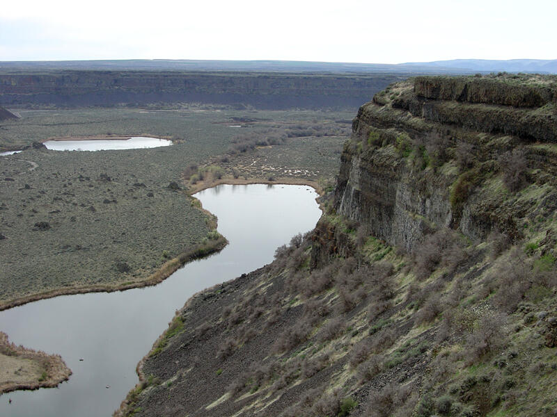 A photo of Dry Falls