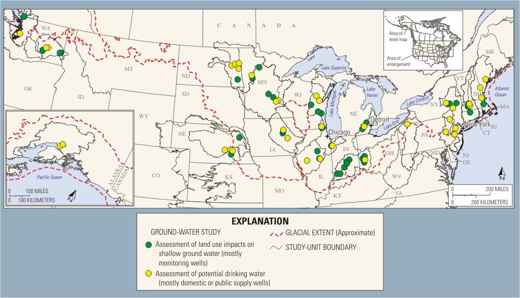 Map of the glacial aquifer system