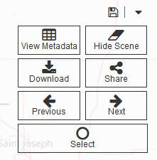 GloVis Scene Navigator control panel screenshot