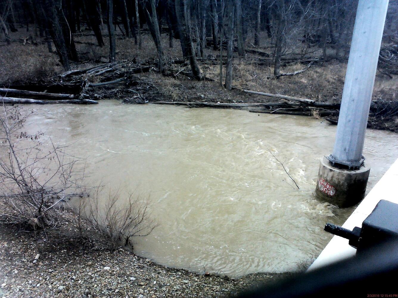Grand River near Painesville, OH - highe water