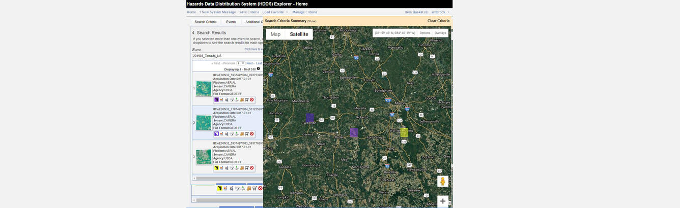 Screen shot picture of the HDDS viewer
