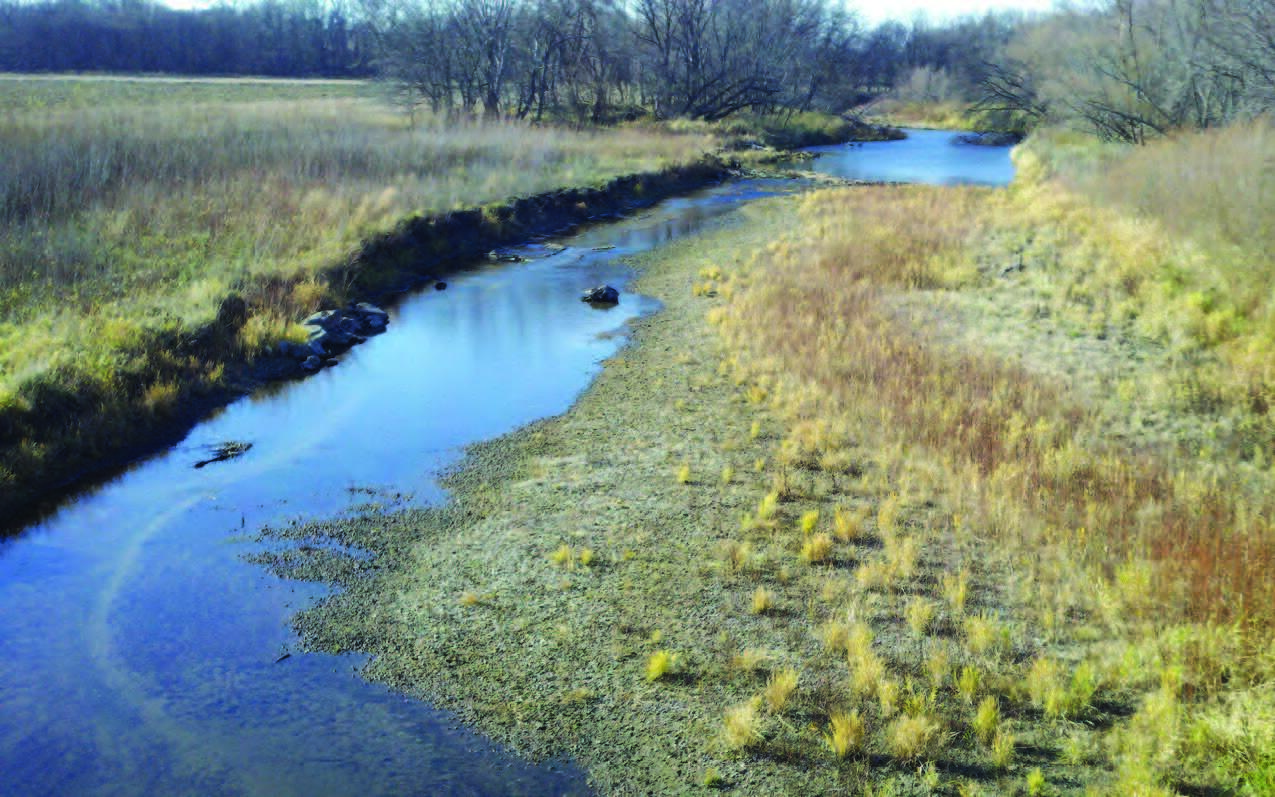 Photo South Fork Iowa River northeast of New Providence, Iowa, looking upstream