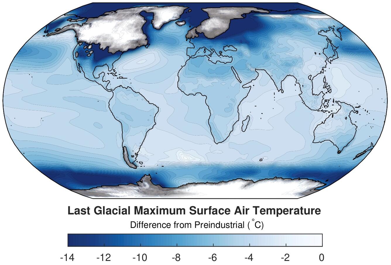 Last Glacial Maximum Surface Air Temperature