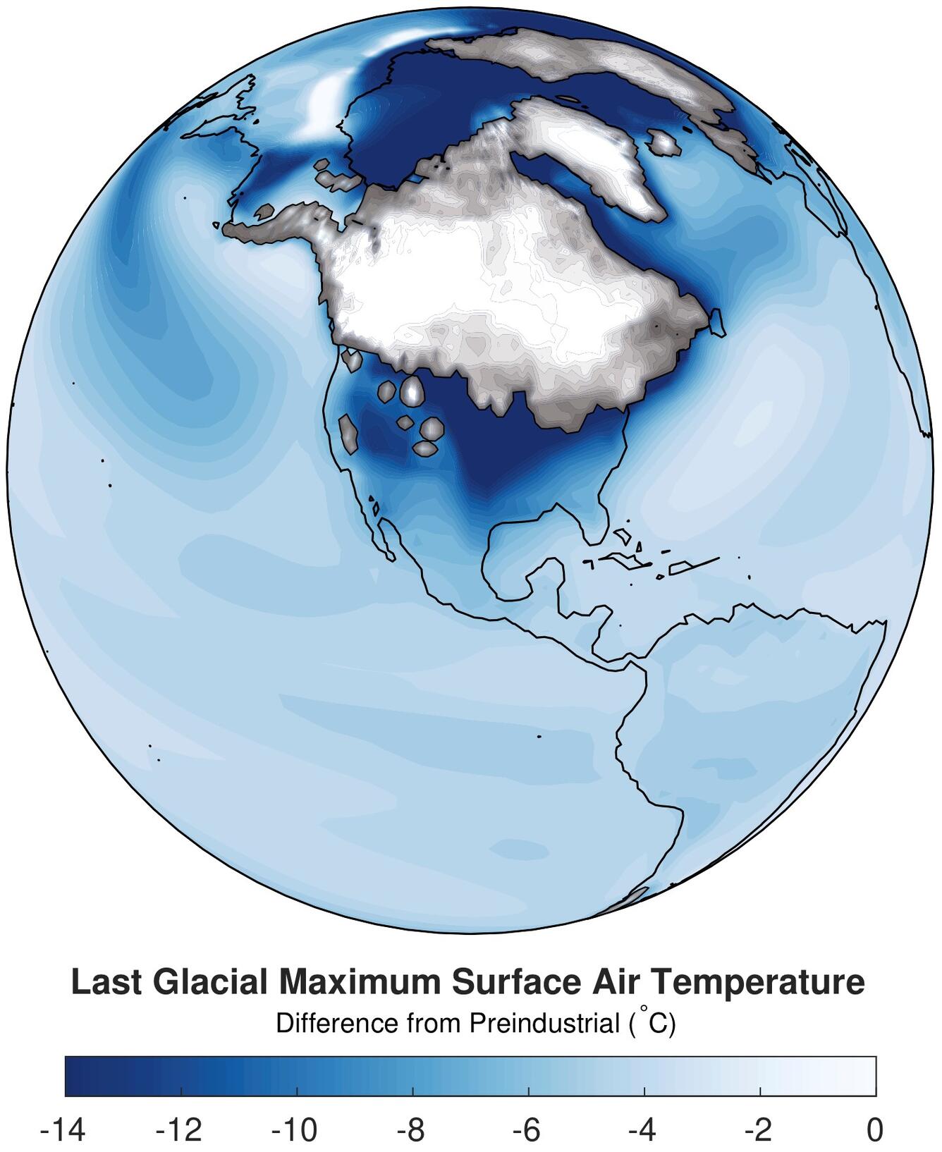 Last Glacial Maximum Surface Air Temperature