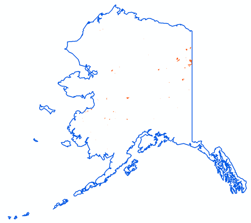Fire perimeters for Alaska, 2017