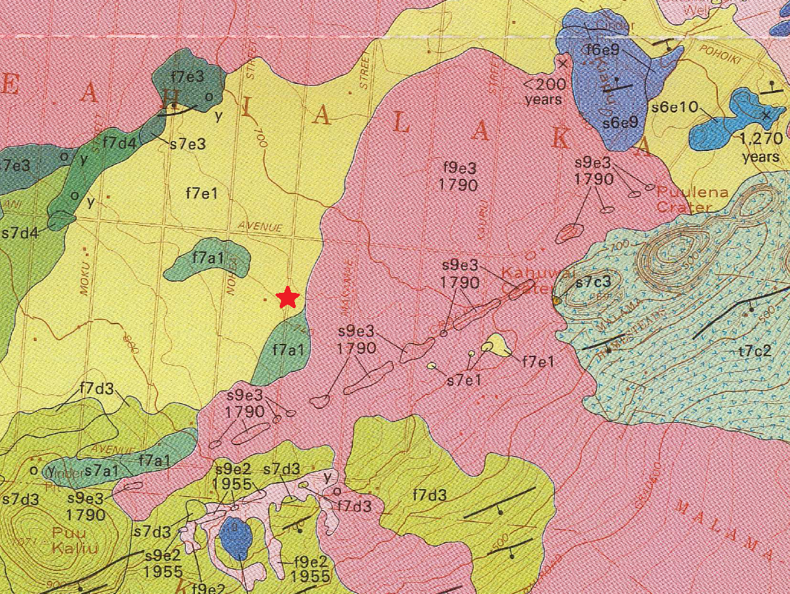 Color graphic of geologic map