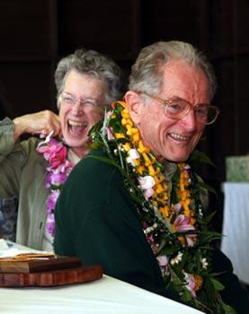 Photo of Ed Bonsey, volunteer for HVO and his wife Katie