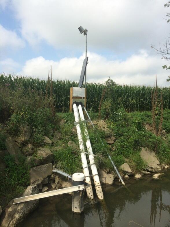 Water-quality monitoring near conservation farming