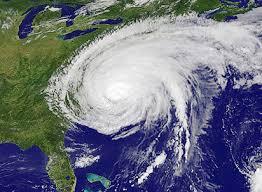 Graphic of Hurricane Sandy impacting the east coast