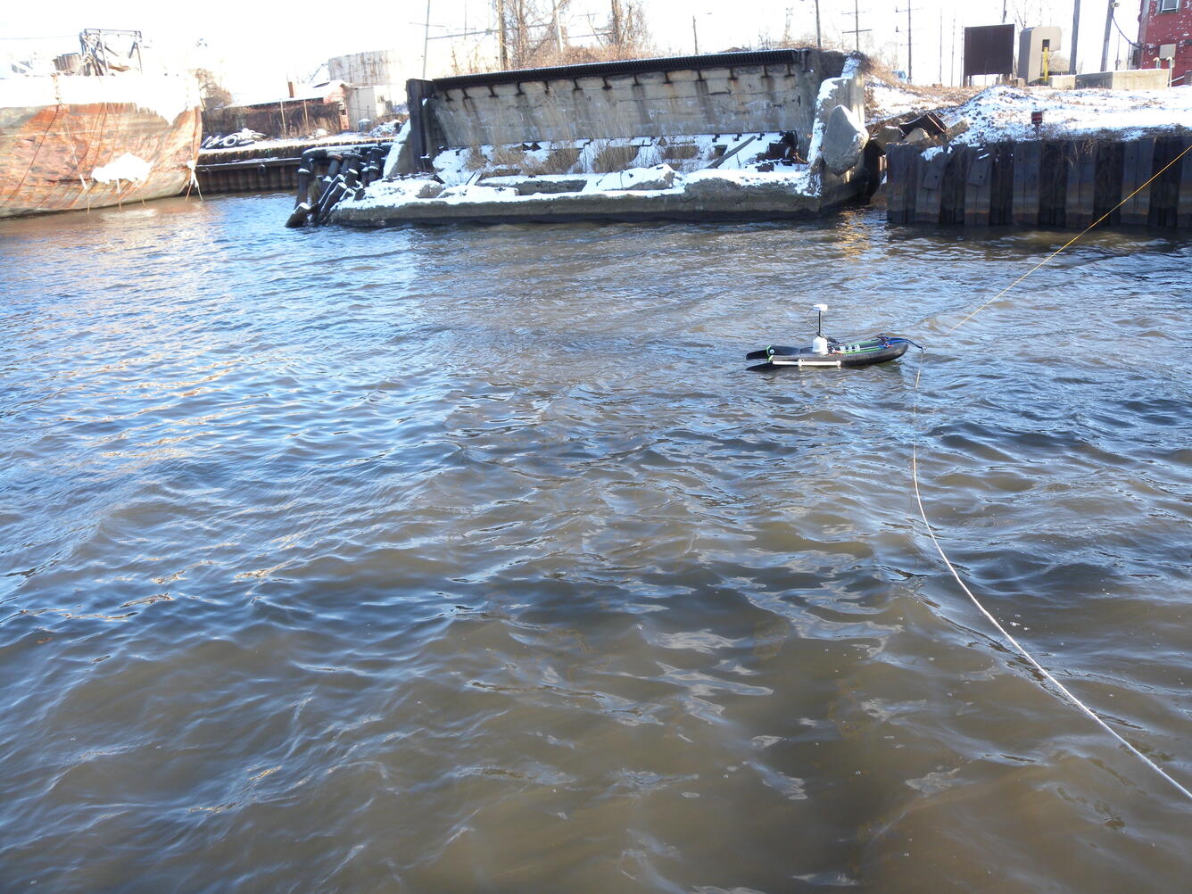 Indiana Harbor Canal at East Chicago, IN  ADCP measurement