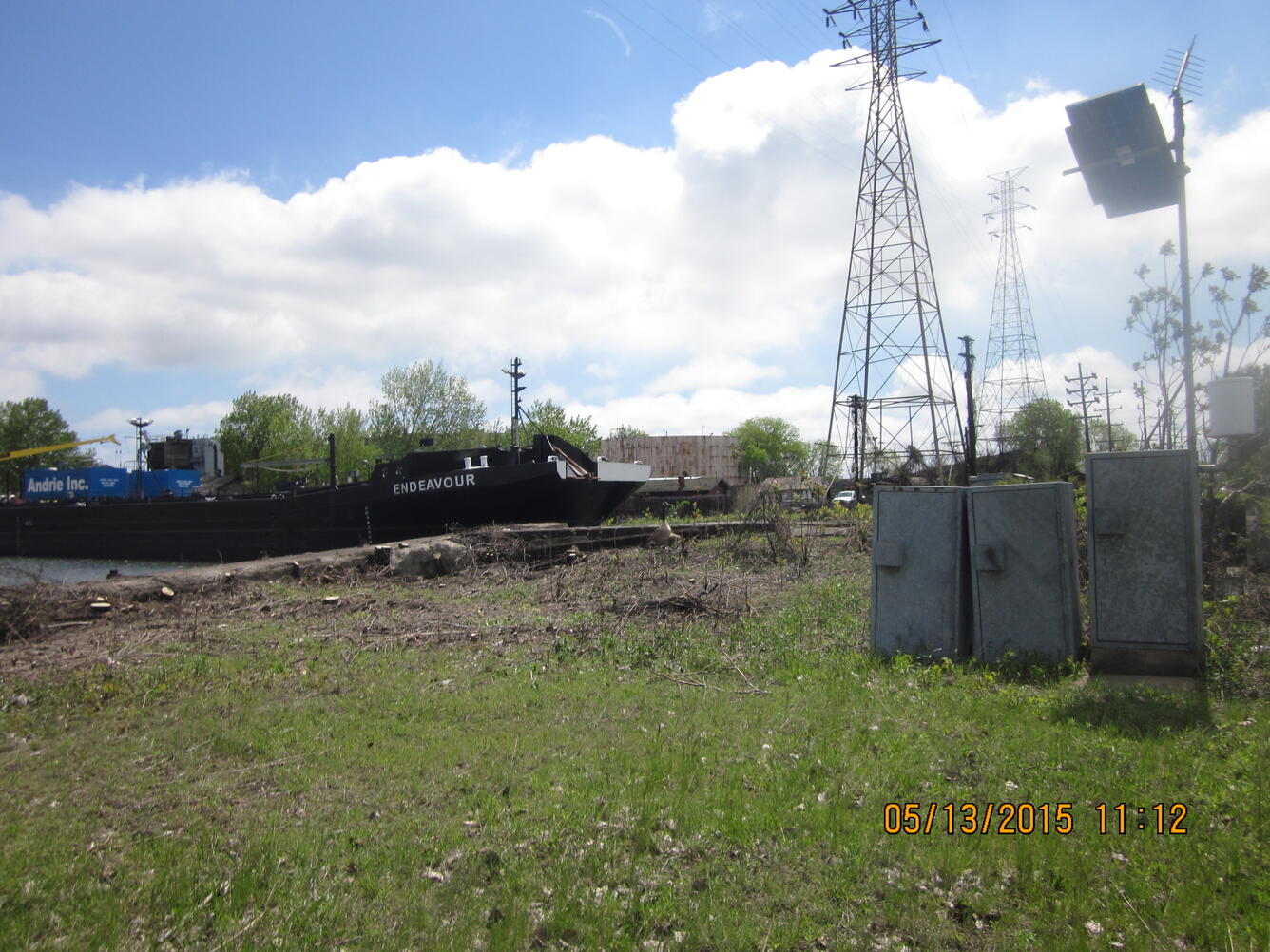 Indiana Harbor Canal at East Chicago, IN  gage house offshore