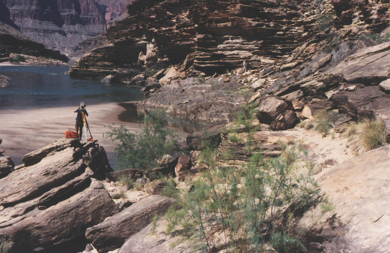 Surveyor in Grand Canyon