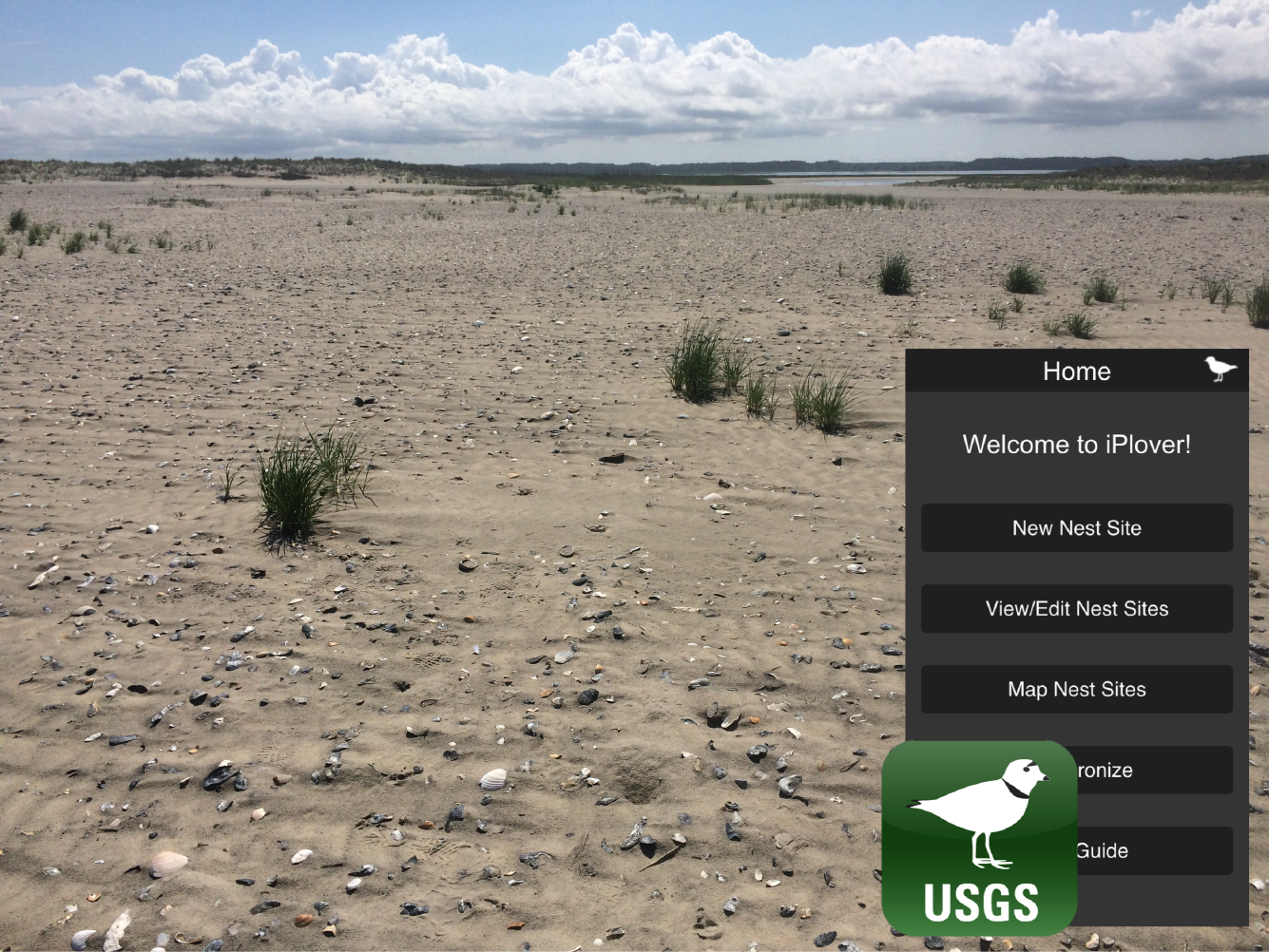 Example photo of the iPlover app