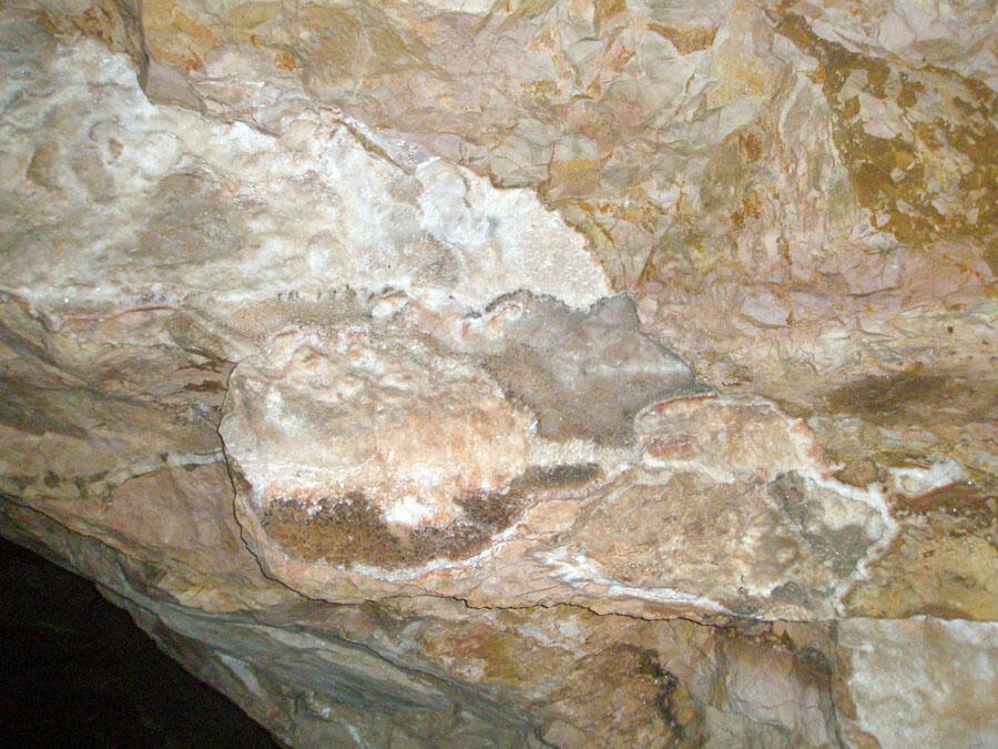 Calcite-filled cavity