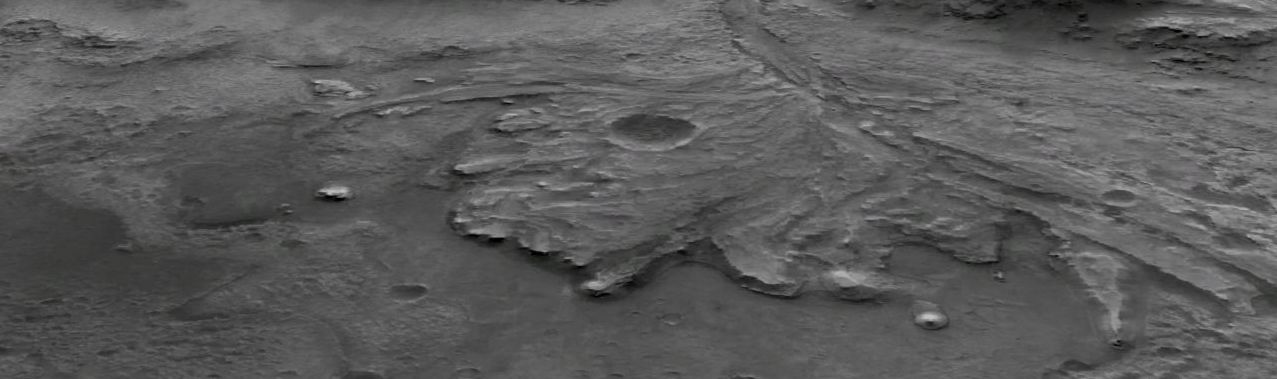 Jezero crater looking west