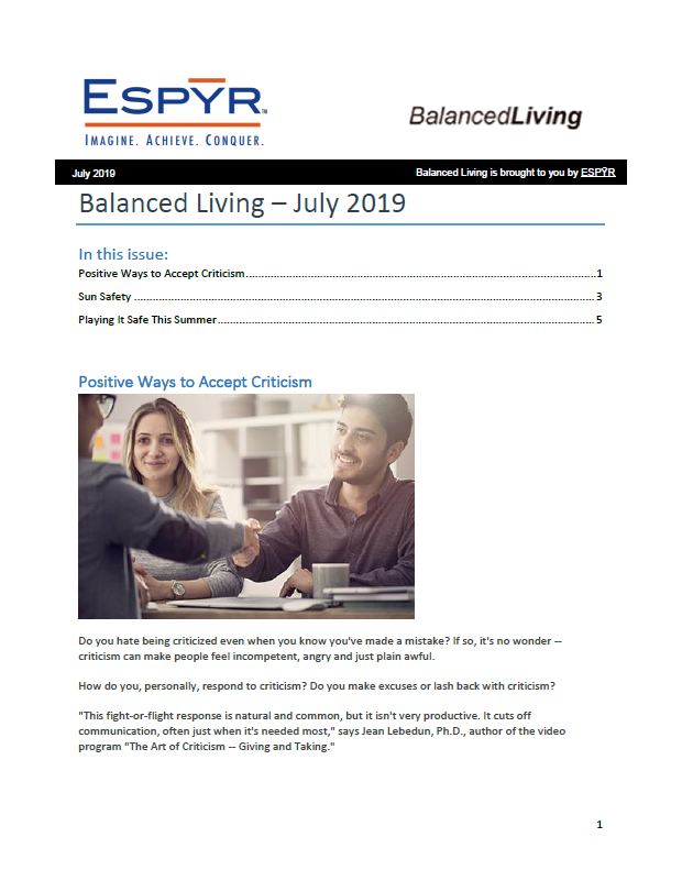 July 2019 Balanced Living Front Cover Graphic