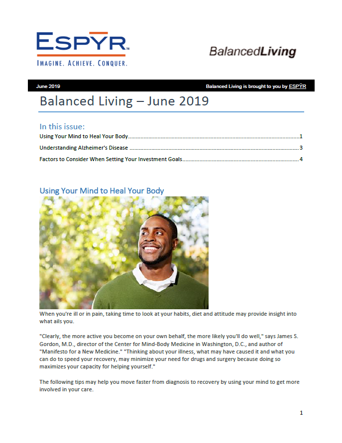 Balanced Living June 2019 Front cover