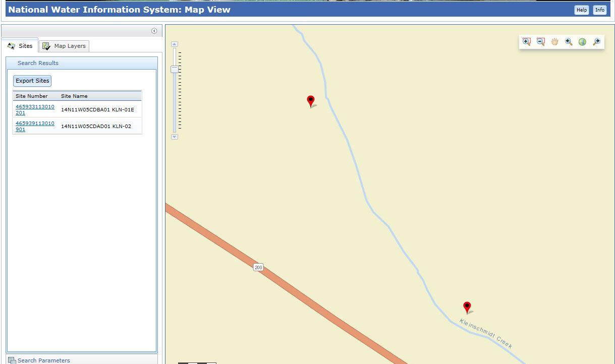 Kleinschmidt wetland sites in Montana