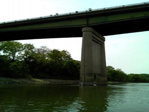 Bridge over River At De Soto KS, August 2012